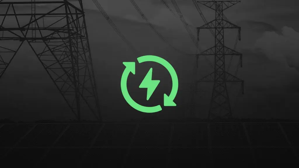 Torres de transmissão escurecidas simbolizando a transmissão de energia, uma das áreas que influenciam as ações de energia