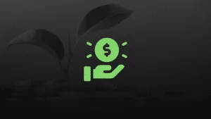 Mão segurando uma moeda com um cifrão ilustrando o tema investir em 2023