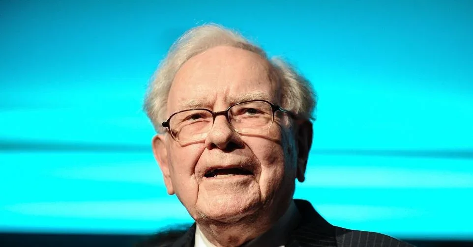 rosto de Warren Buffett